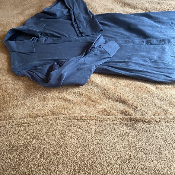COS long  sleeve shirt dress in Charcoal Grey SZ 10(38”B)/ runs small - Picture 5 of 11
